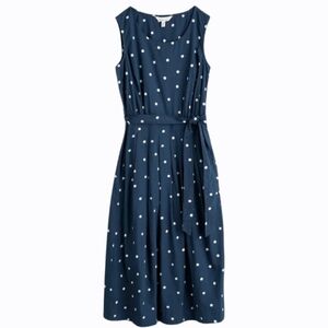 Seasalt Belle Fit-and-Flare Midi Dress-size 16